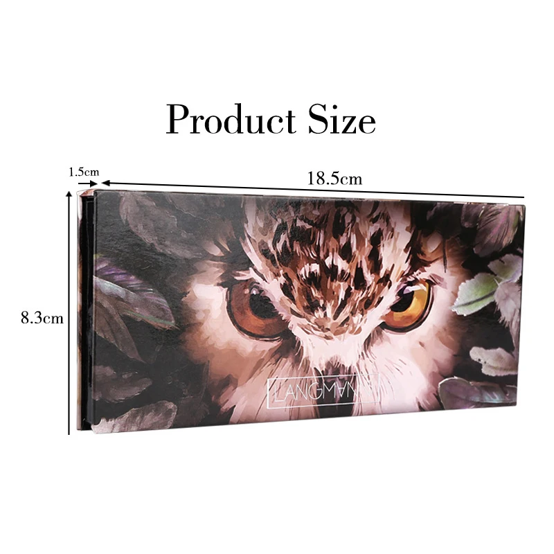 Тени для век в виде совы перламутровые водостойкие стойкие дымчатые тени земного