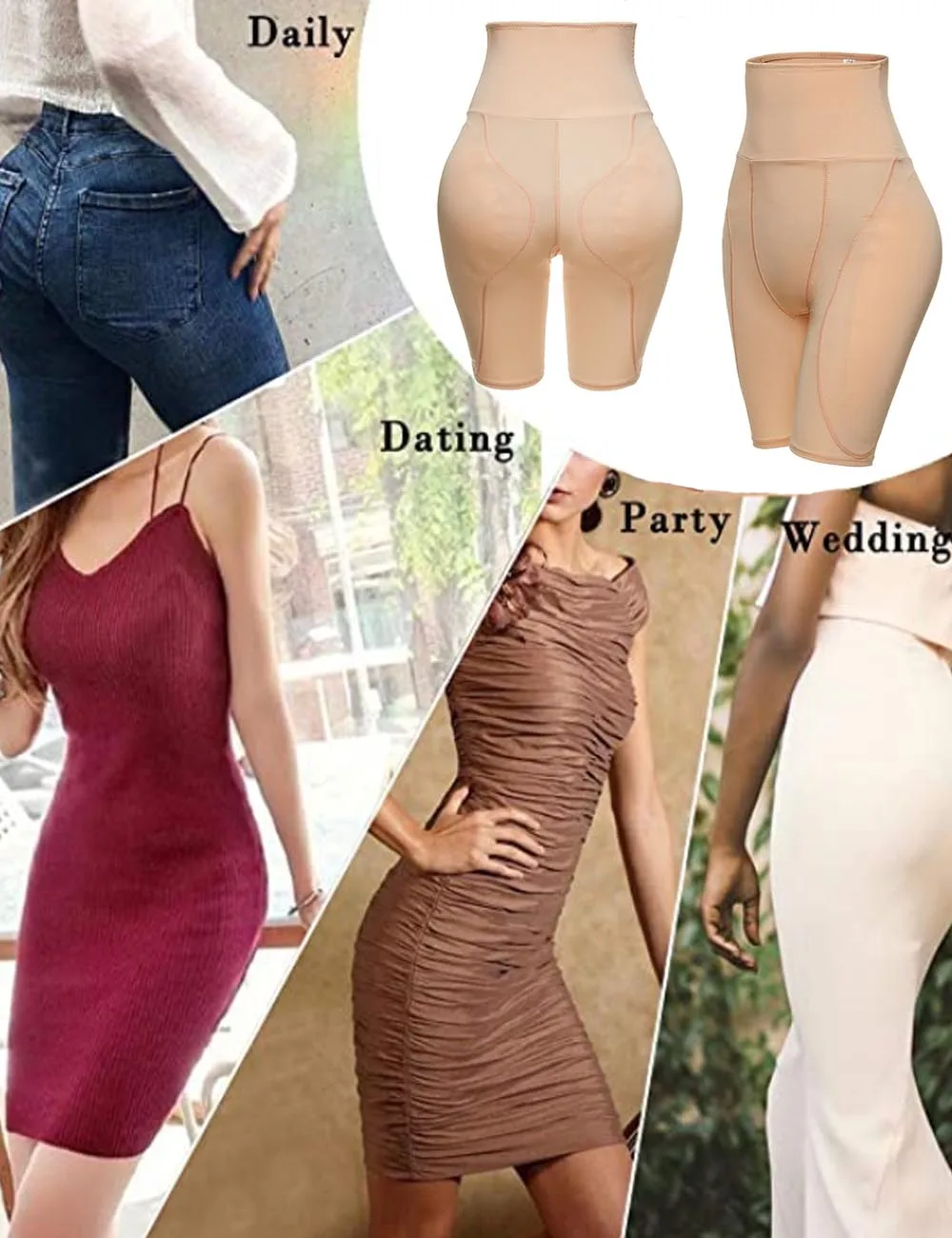 

Women Butt Lifter Shapewear Waist Tummy Control Body Underwear Shaper Pad Control Panties Fake Buttocks Lingerie Thigh Slim Hips