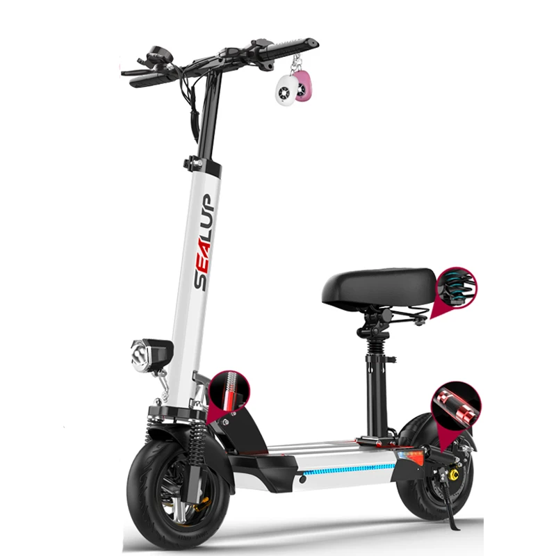 Электрический скутер из алюминиевого сплава с литиевой батареей для взрослых 48 в