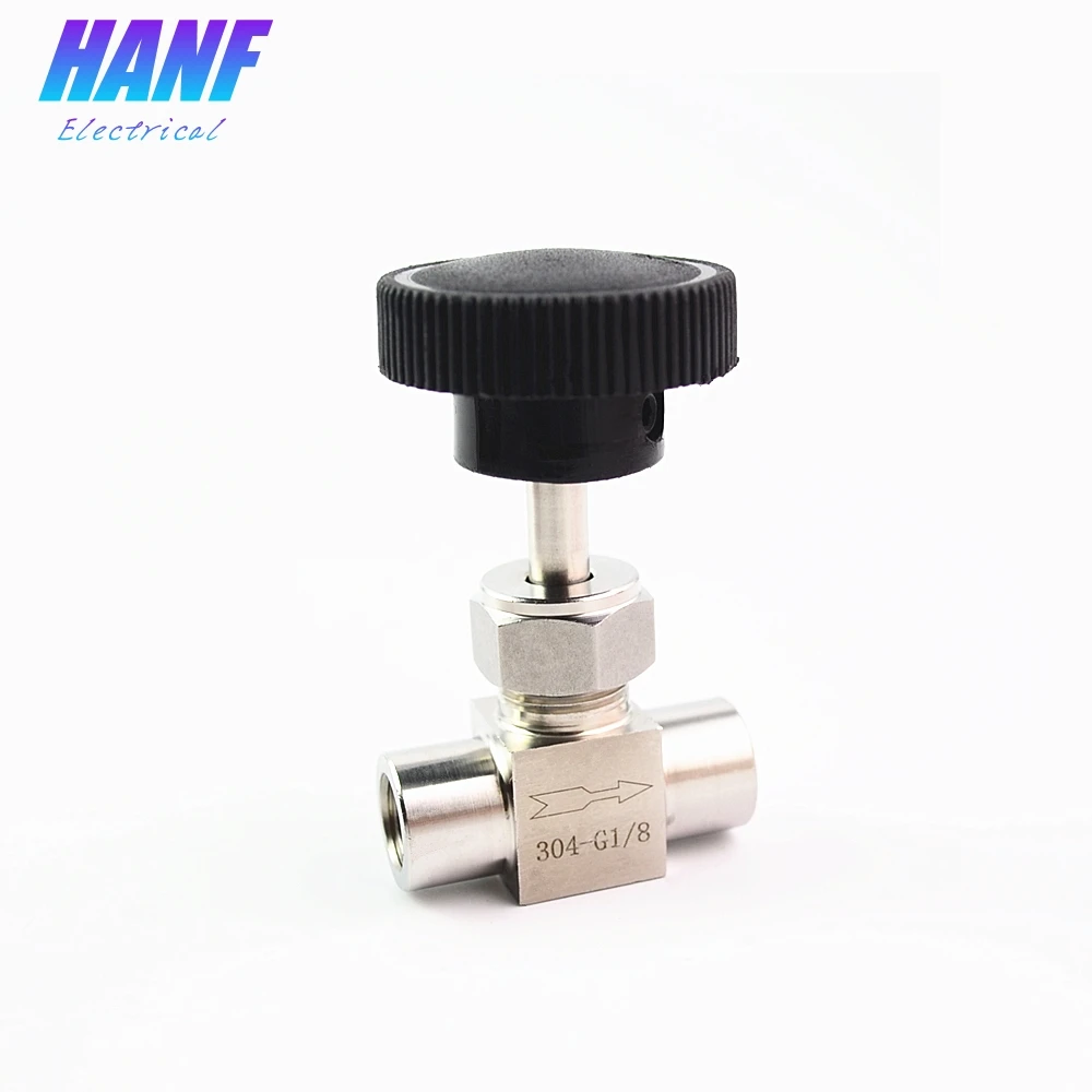 Регулируемый игольчатый клапан 1 шт. 1/8 &quot1/4&quot 3/8 &quot1/2&quot BSP равная Женская нить SS304