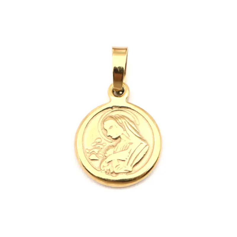 Амулеты из нержавеющей стали круглый и Овальный Золотой Девы Подвески &quotДева
