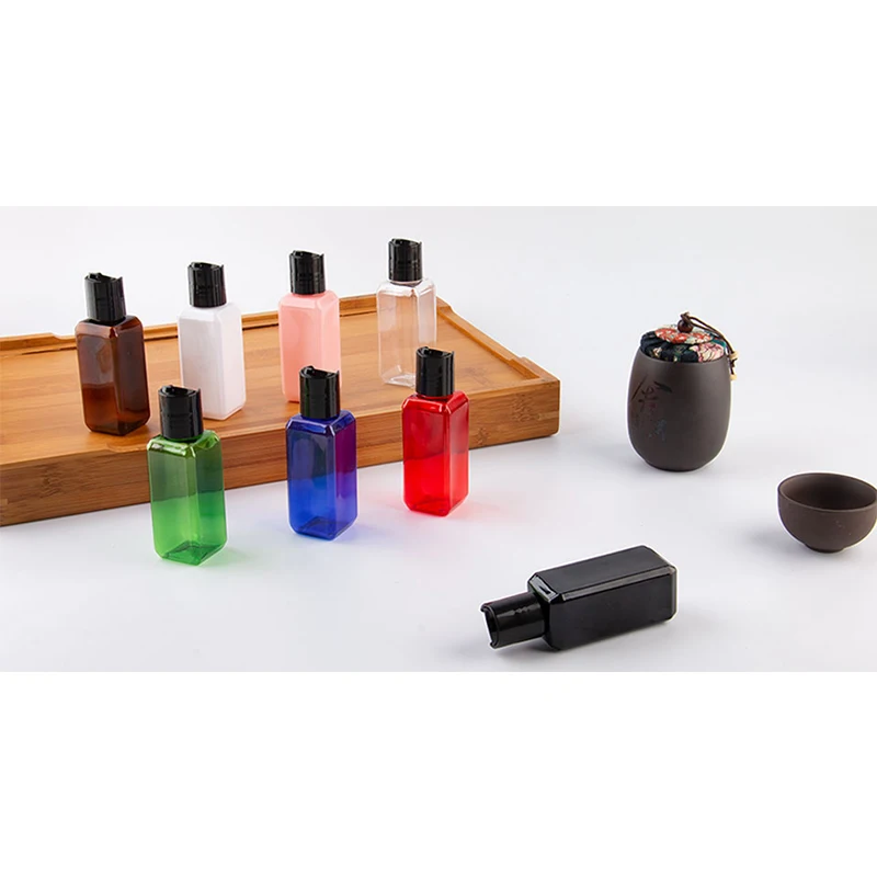 Пустые Квадратные флаконы для косметики 50 мл х шт. упаковочные дорожные бутылки с