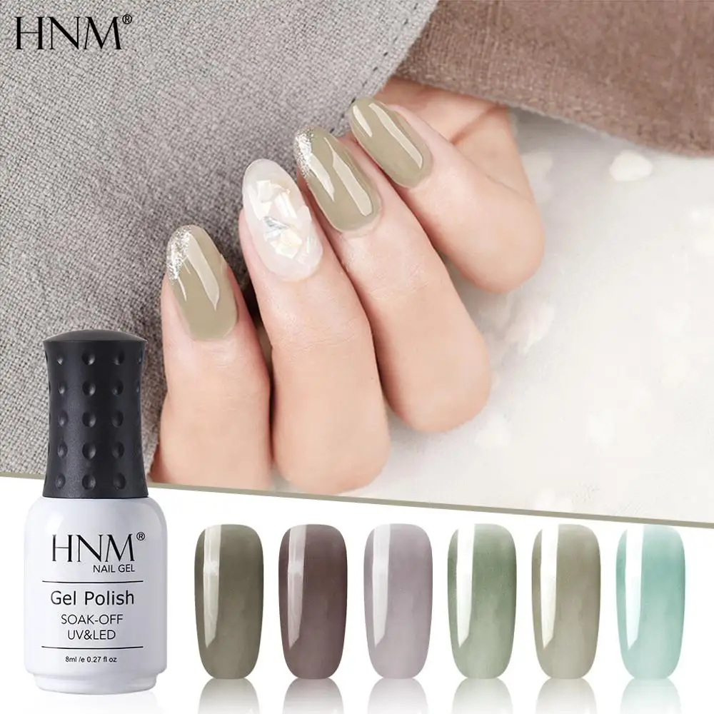 HNM 8 мл ледниковый черный уф-гель для ногтей Narl Art Soak Off гибридный лак светодиодный полуперманентная краска лаковая эмаль