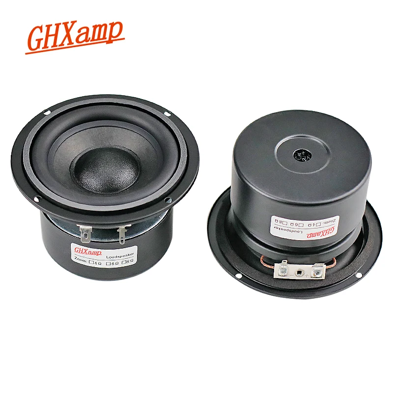 Poderoso de Alta Fibra de Papel de Linho Bobina de Voz Alto-falante Polegada Subwoofer Baixo Fidelidade 30w Cone 4-camada 2pcs 3.5 104mm