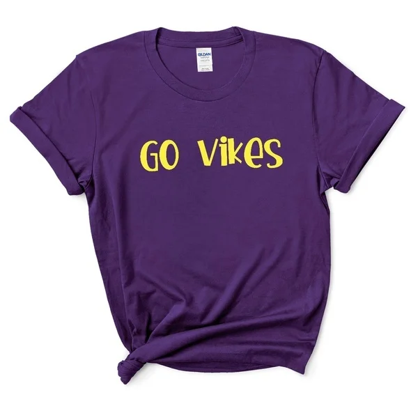 

Minnesota Vikings Go Vikes Ladies Super Soft T-Shirt / Tank Top