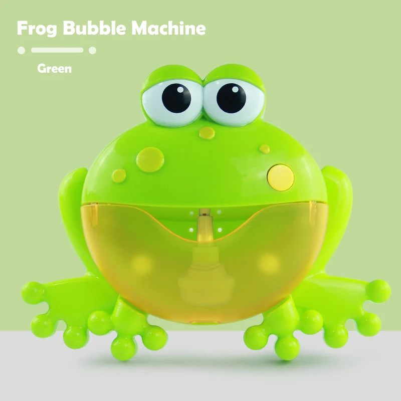 Frog With Box Bubble Краб игрушка для ванны машина Bubble крабы лягушка музыкальная Ванна мыло автоматический пузырь чайник Ванная комната для малышей Малыш игрушка подарок - Цвет: Frog With Box