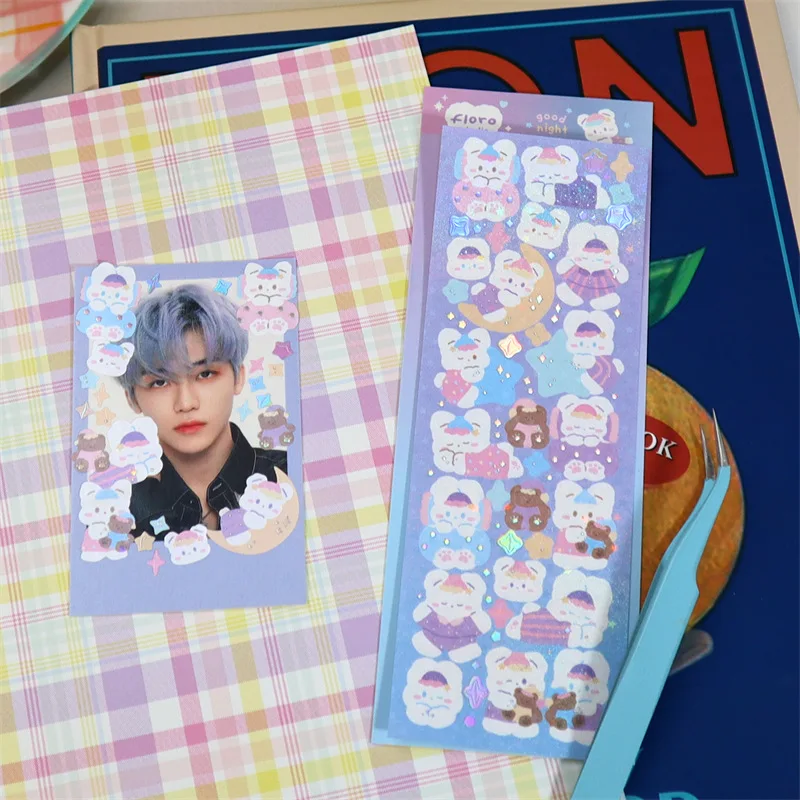 Милый кролик в Корейском стиле лазерная Фотокарта сделанная с любовью