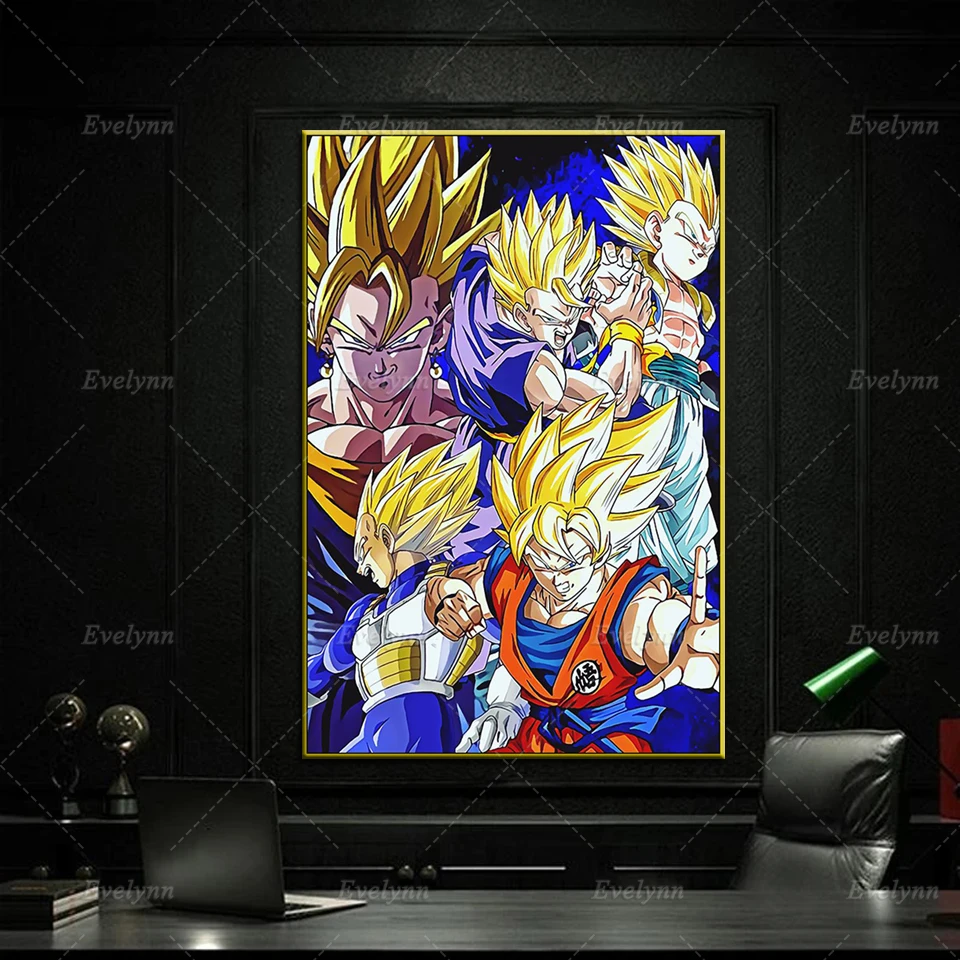 

Dragon Ball Goku Anime Canvas Poster Nordic Home Bedroom Decor Prints Pictures Modern Living Room Cuadros Wall Painting Gift