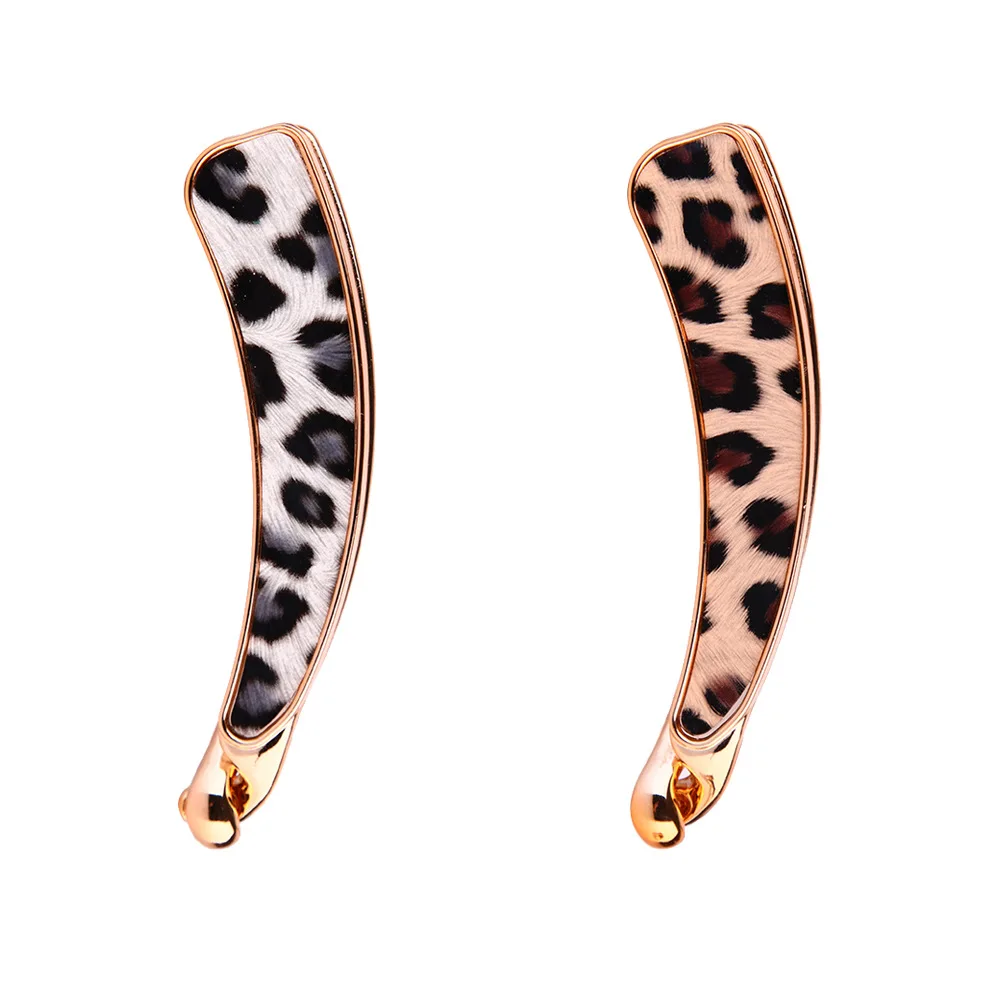 Заколка для волос в форме рыбы заколка банан с леопардовым принтом заколки из
