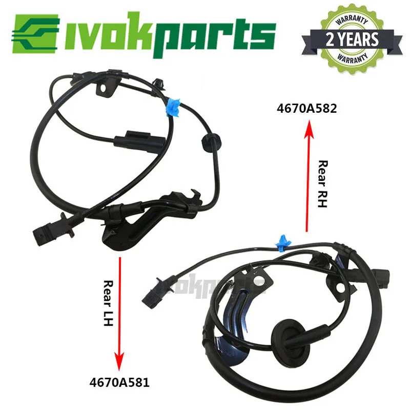 2x задний L/R правый и левый ABS Датчик скорости колеса для Mitsubishi ASX Outlander II 1 8 2 0 4 i DI D