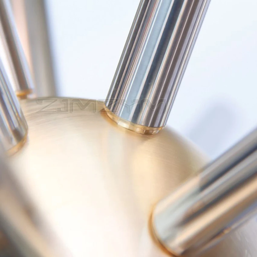 Фонтанная насадка типа "одуванчик" из нержавеющей стали и меди диаметром 2 дюйма для уличных кристальных шаровых фонтанов в парке. Высота струи - 2,3 м.