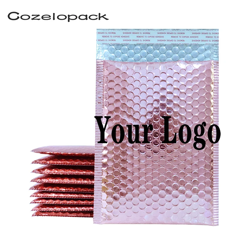 50PCS Custom Bubble Mailers Padded Envelopes Courier storage Postal Bags Gift Packaging Padded Shipping Envelope with logo