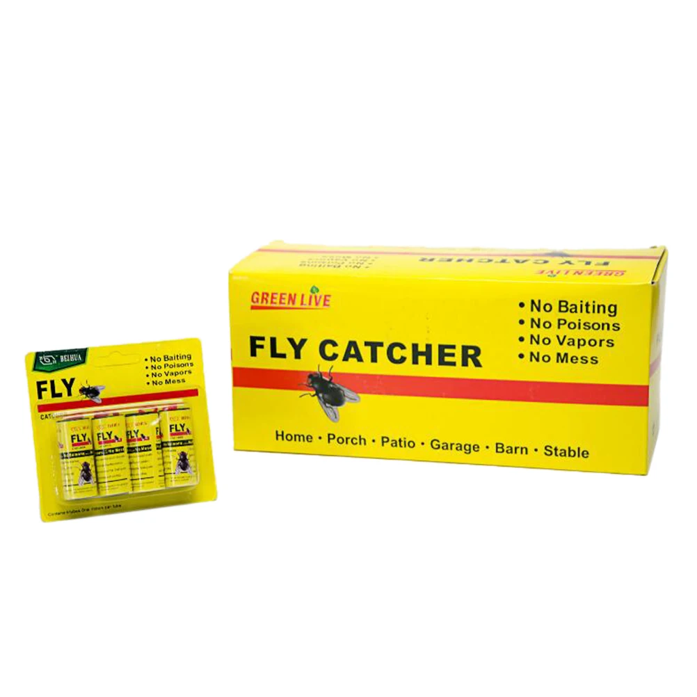 20/96 рулонов клеевой бумаги в виде насекомых Жуков мух сильная клейкая наклейка