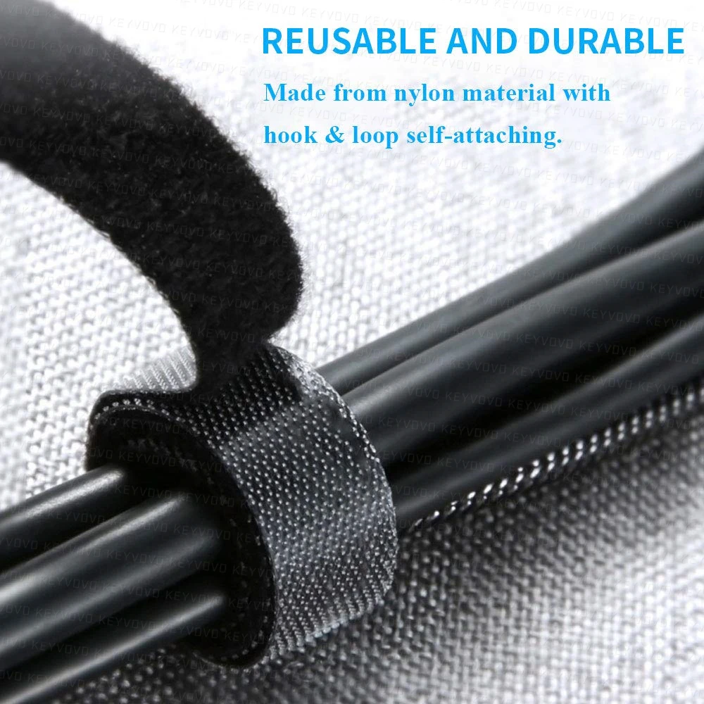 5/3/1M Cable Organizer Wire Winder Clip Earphone Holder Mouse Cord Management Loop Nylon Straps Reusable Fastening Tape Ties | Электроника