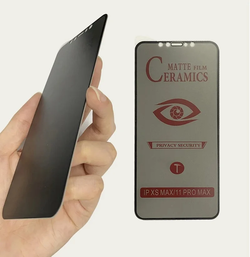 

3Pcs Matte Soft Ceramic Privacy Protective Film For iPhone 11 12 Pro Max Mini X XS XR 7 8 Plus SE2020 Anti-spy Screen Protectors