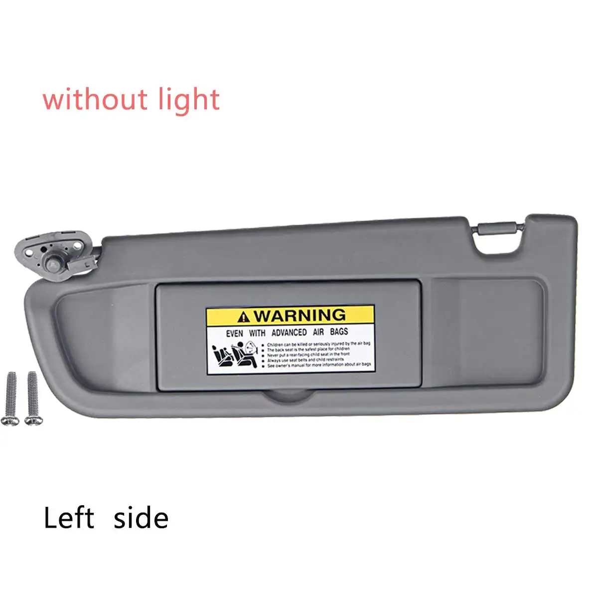 no light Left Автомобильный солнцезащитный козырек, солнцезащитный козырек, 1 шт., солнцезащитный козырек, антибликовый козырек с лампой, Стайлинг для Honda, Civic, для купе, седан, 2006, 2007-2011 - Цвет: no light Left
