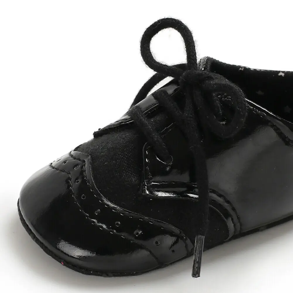 Newborn Baby Girl Boy Anti-slip Leather Christening Pram Shoes Soft Sole Sneaker Autumn Winer Casual | Детская одежда и обувь