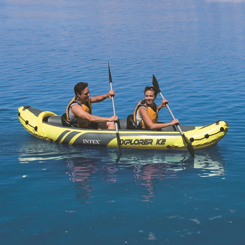 Inflatable Boat 2 Person Sport Canoe Explorer K2 312x91x51cm Inflatable Kayak