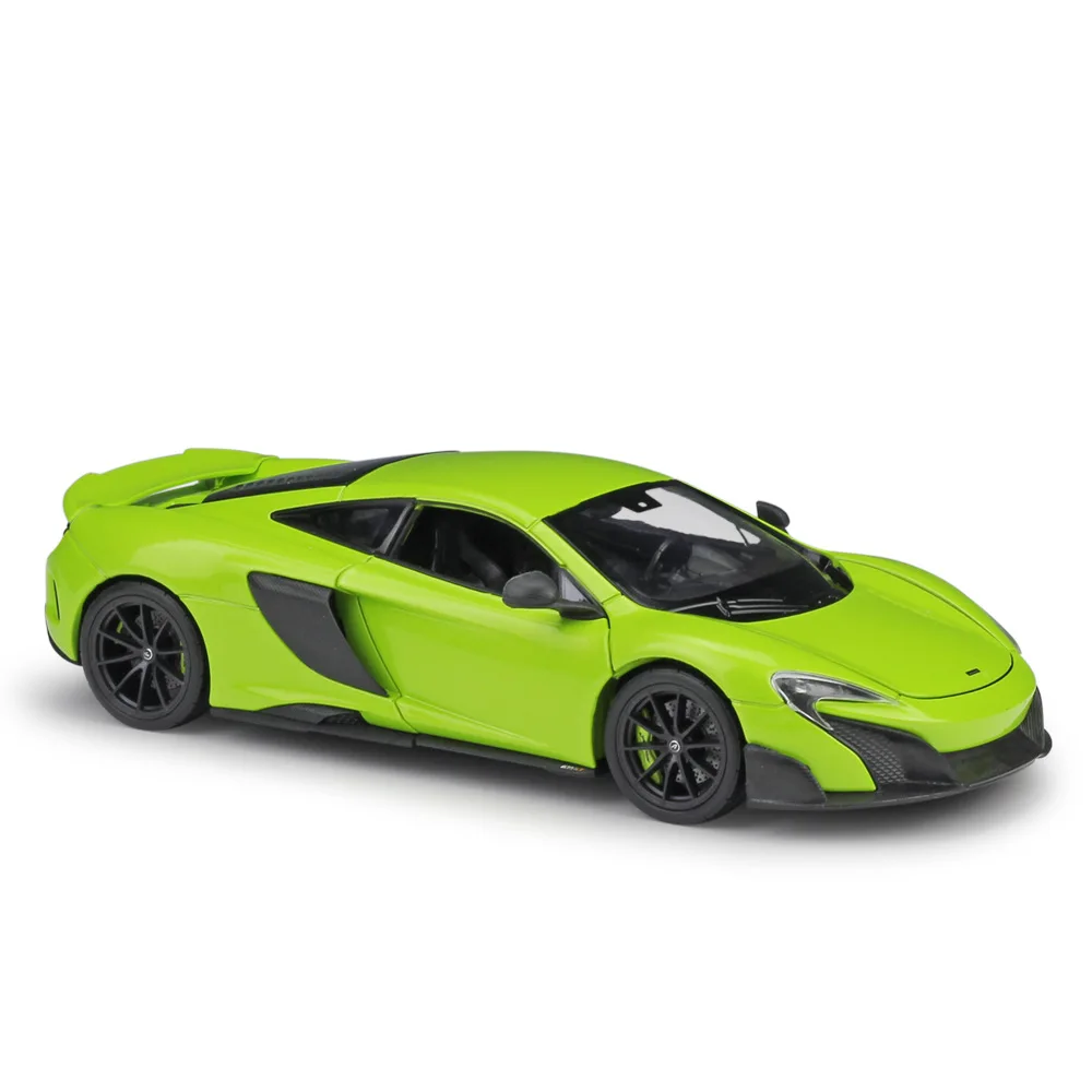 

1:24 Scale WELLY Diecast Vehicle MCLAREN 675LT Model Car Metal Sports Car Alloy Toy For Kids Gift Collection Free Shipping