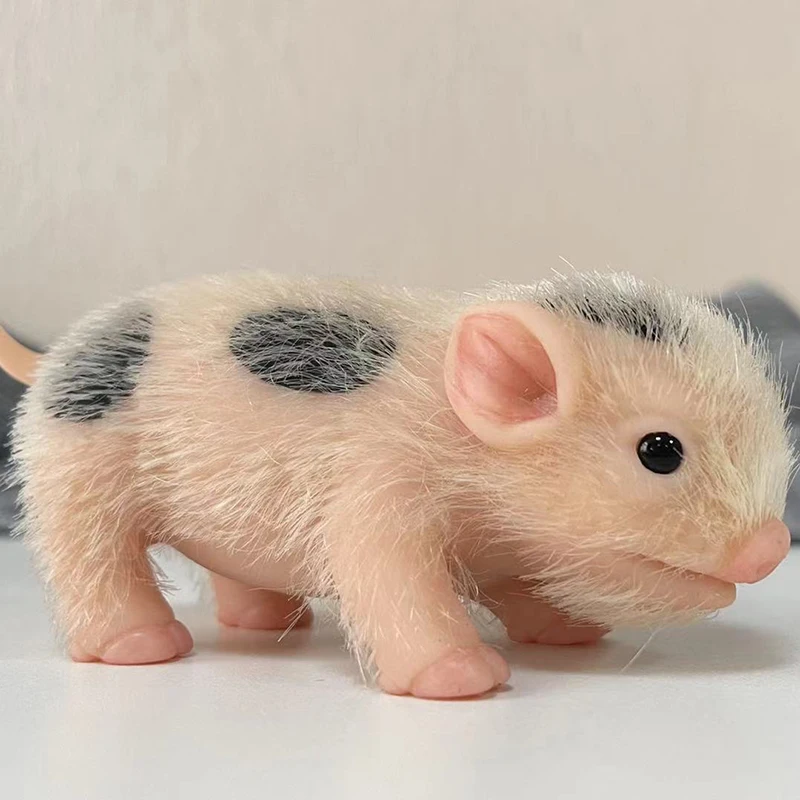 2021New 5’’ Pig DOLL Full Body Silicone Piglet Cute lifelike Reborn Baby | Dolls
