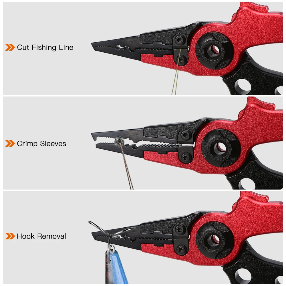 Портативные рыболовные плоскогубцы из алюминиевого сплава зажим для рыбалки