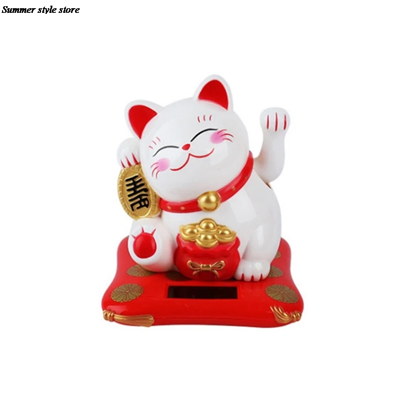 

Gold Waving Hand Cat Home Decor Chinese Lucky Wealth Waving Cat Toy Welcome Waving Cat Sculpture Statue Gift