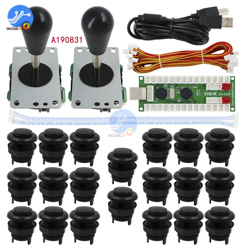 Аксессуары для аркадных джойстиков кодировщик USB ПК джойстик и кнопка MAME Fight Stick