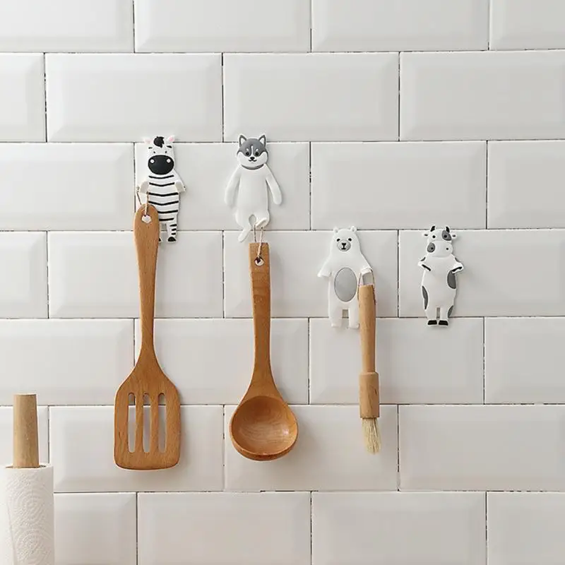 Креативный мультяшный крючок в форме животного может быть изогнут мягкий клей