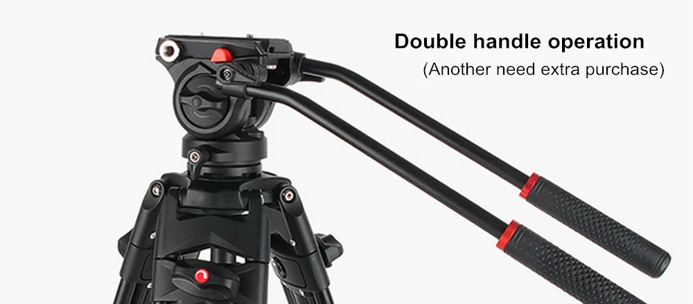 Viltrox VX-18M 1,8 м профессиональная портативная сверхмощная стабильная алюминиевая Нескользящая видео+ штатив гидравлическая головка для видеокамеры DV