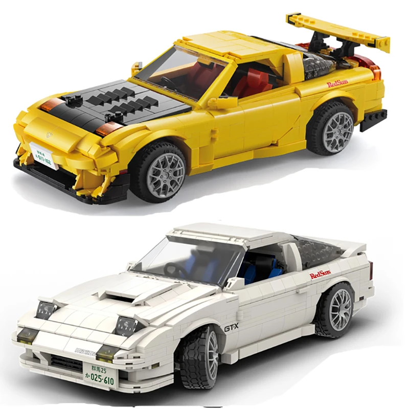 

Высокотехнологичный RC Mazda FD3S FC3S RX-7 кирпичи 1655 шт. Творческий супер гоночный автомобиль, строительные блоки, игрушки для детей, подарки