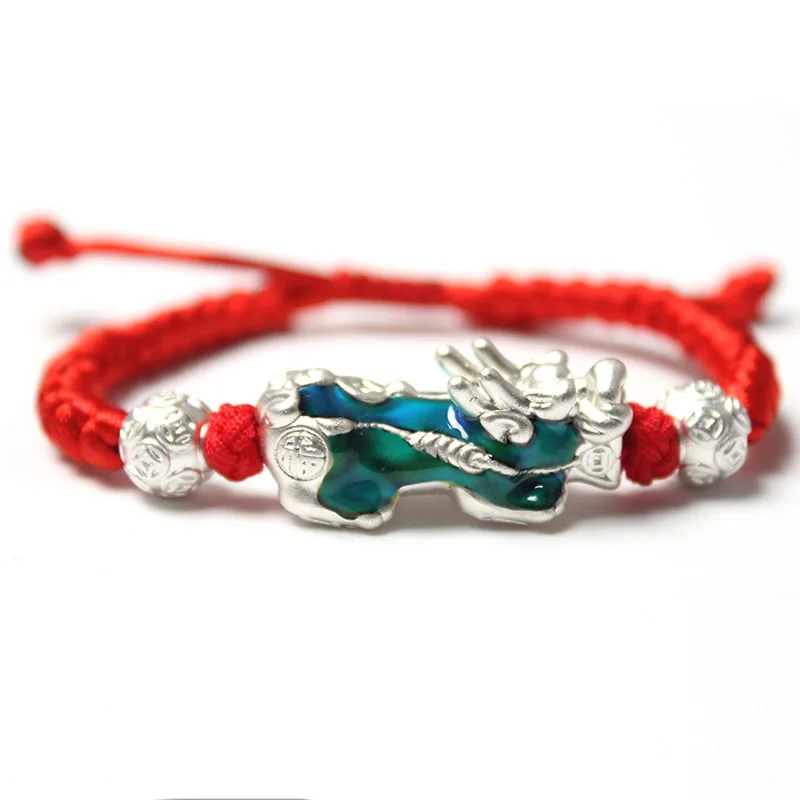 Мужской браслет новый золотой PIXIU мужской с бусинами для пары приносит удачу