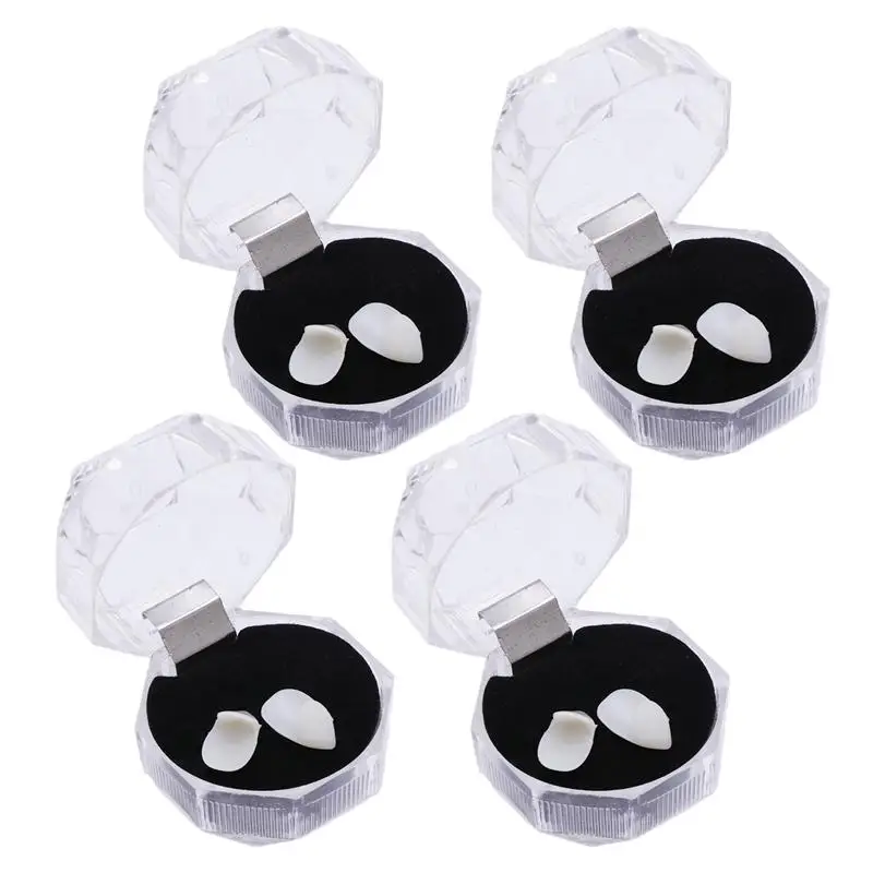 4 пары вампирские клыки зубы зубных протезов Косплэй реквизит для маскарадный