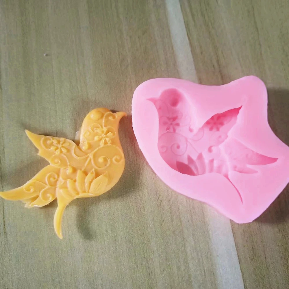 3D &quotсделай сам&quot голубь плесень Формочки в виде птиц для кексов печенья Fondant