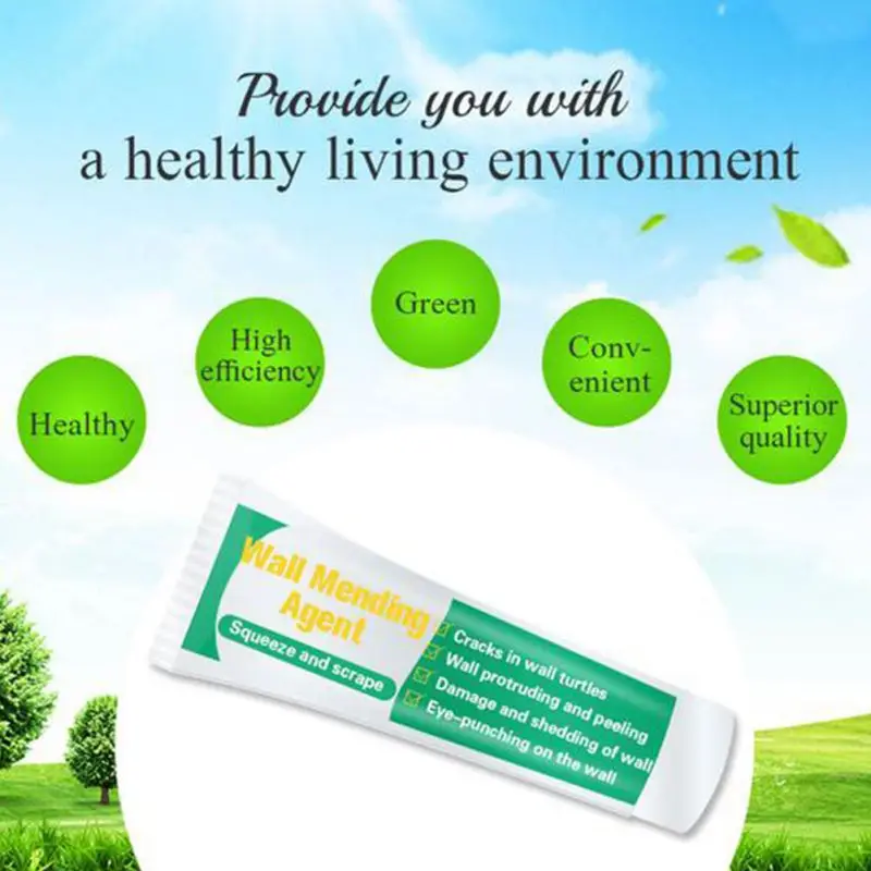 Средство для ремонта стен с защитой от пресс-форм крем Быстросохнущий