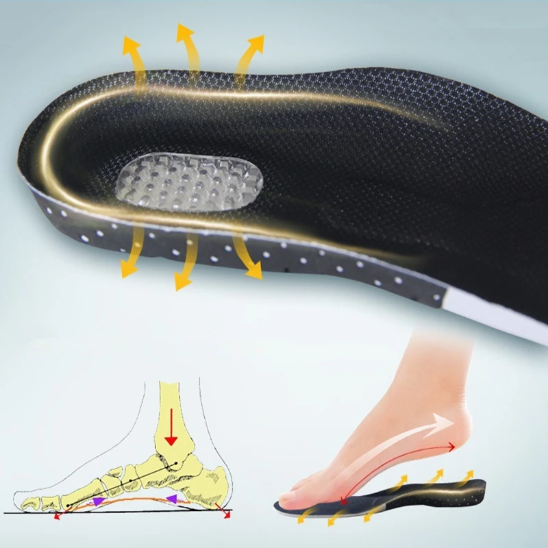 Unisex Shoes Pad Orthotic Arch Support Sport Shoe Running Gel Insoles Insert Cushion Thickening Shock Soft Insole|Стельки| |
