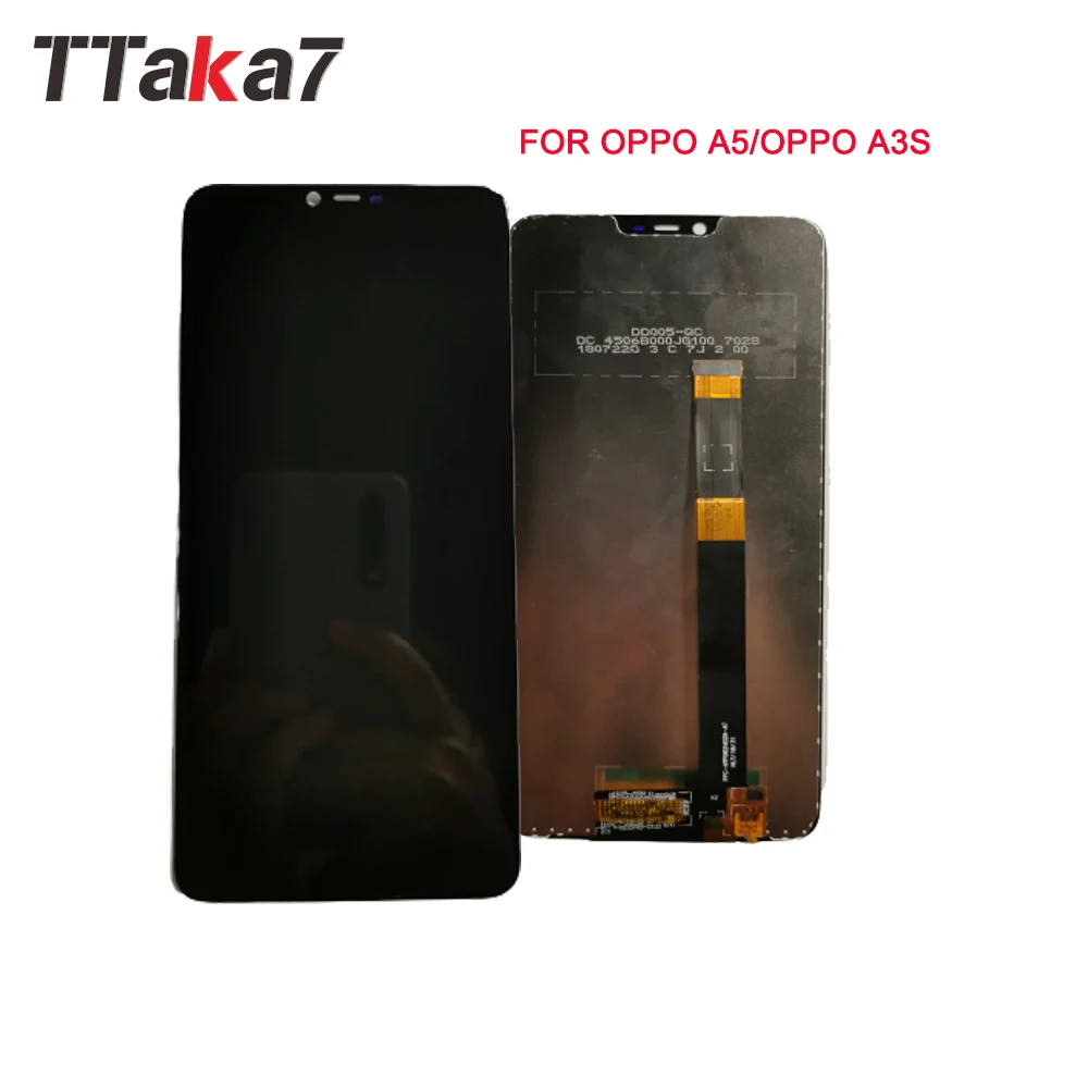 Для OPPO A5/OPPO A3S Полный ЖК-дисплей кодирующий преобразователь сенсорного экрана в