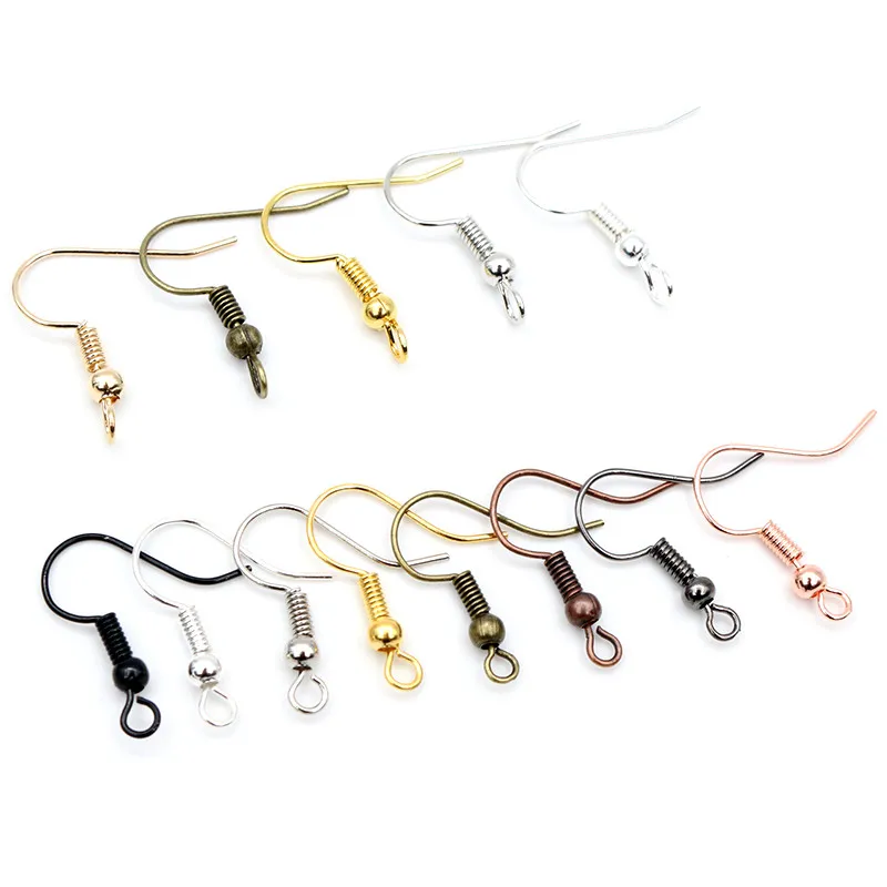 100pcs/lot 20x17mm DIY Earring Findings Earrings Clasps Hooks Fittings DIY Jewelry Making Accessories Iron Hook Earwire Jewelry images - 6