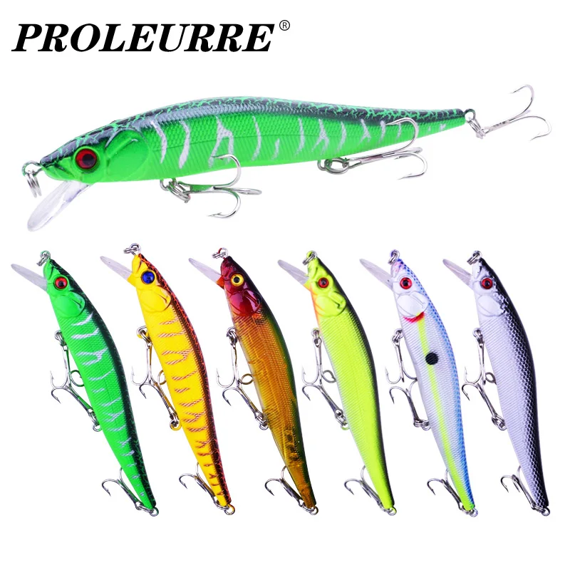 

1Pcs Floating Wobbler Fishing Lures 11cm 14g 3D Eyes Minnow Aritificial Hard Bait 3 Treble Hooks Crankbait Pesca Fishing Tackle