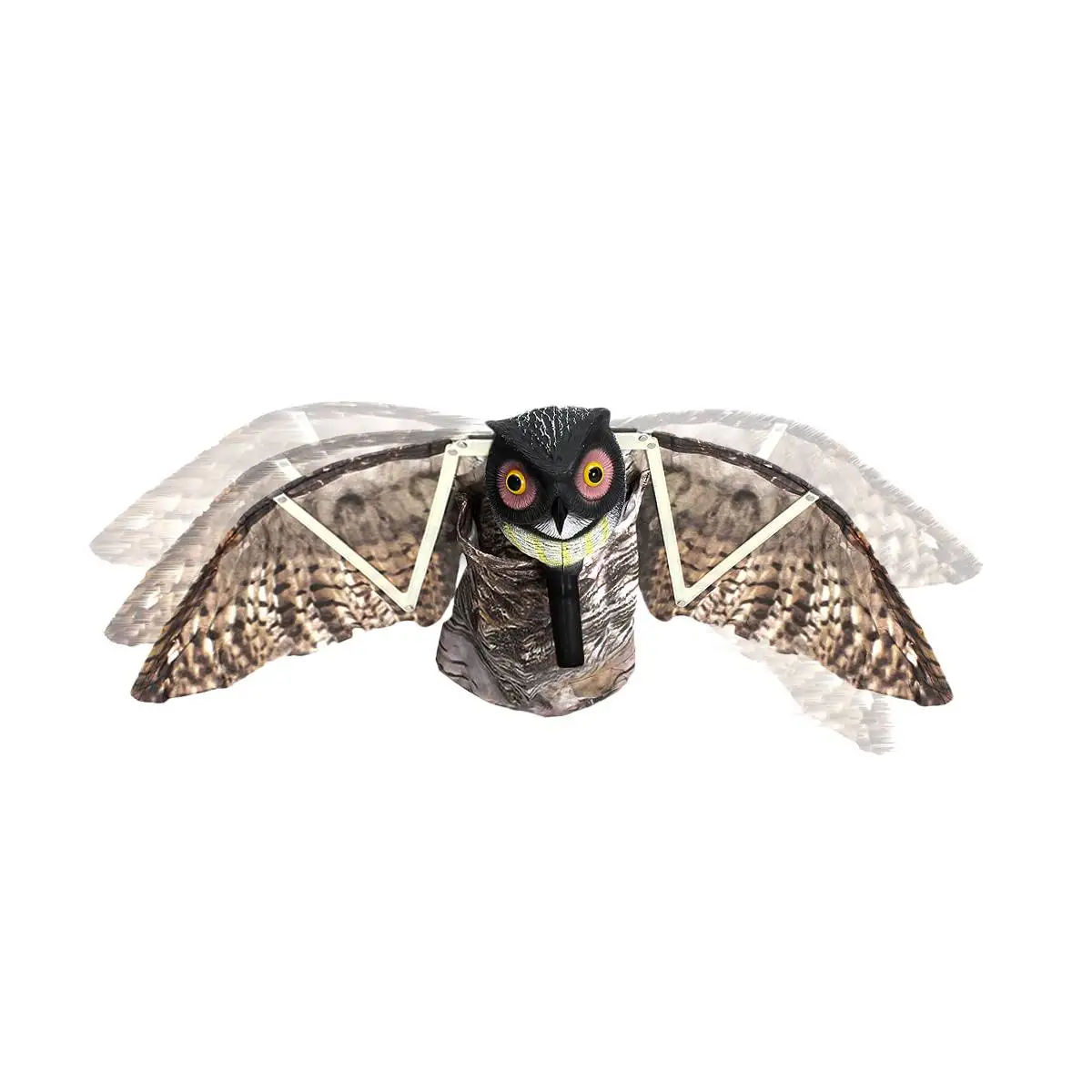 

1pc Fake Prowler Owl With Moving Wing Bird Proof Repellent Garden Decoy Pest Scarer Sparrow Bird Control Supplies
