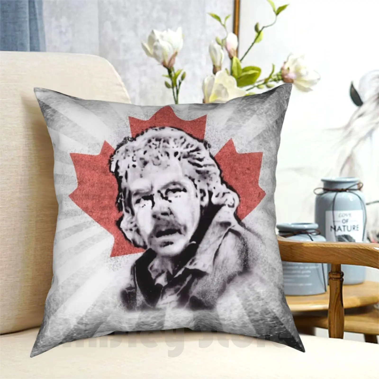 

Rowsdower! Pillow Case Printed Home Soft DIY Pillow cover Zap Rowsdower Final Sacrifice Canada Canadian Maple Leaf Hero