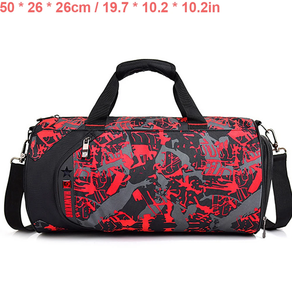 Red Camouflage Мужские спортивные сумки для тренировок, сумка для фитнеса, путешествий, спортивная сумка для спорта на открытом воздухе, для плавания, для женщин, сухая, влажная, Gymtas, для йоги, для женщин XA103WA - Цвет: Red Camouflage