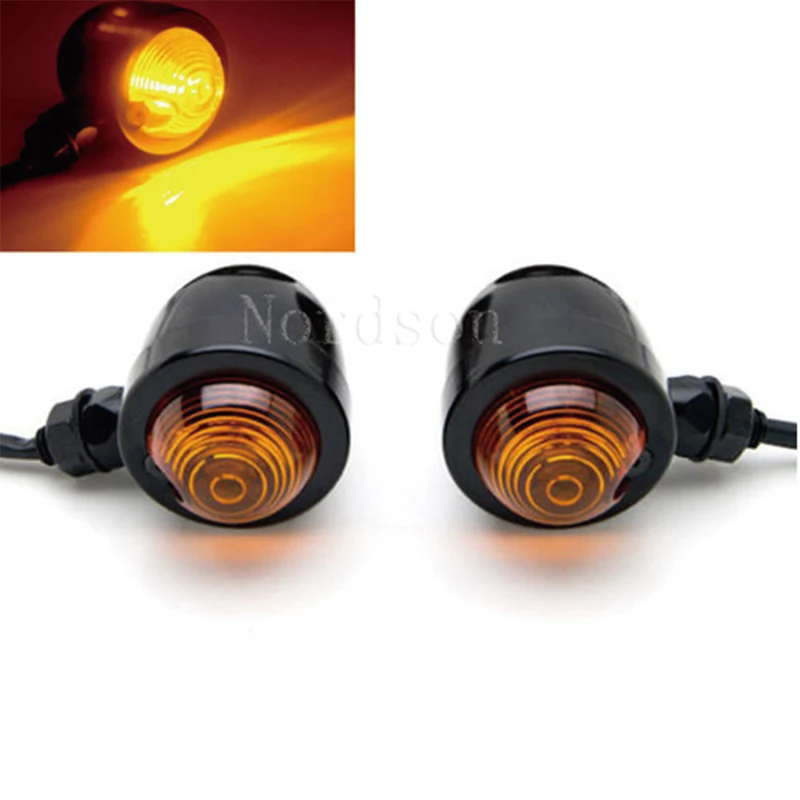 

4/2 pcs Red Bullet Motorcycle Turn Signal Indicator Lamp Light Moto Blinker Light For Harley Honda Fatboy Chopper Bobber Suzuki