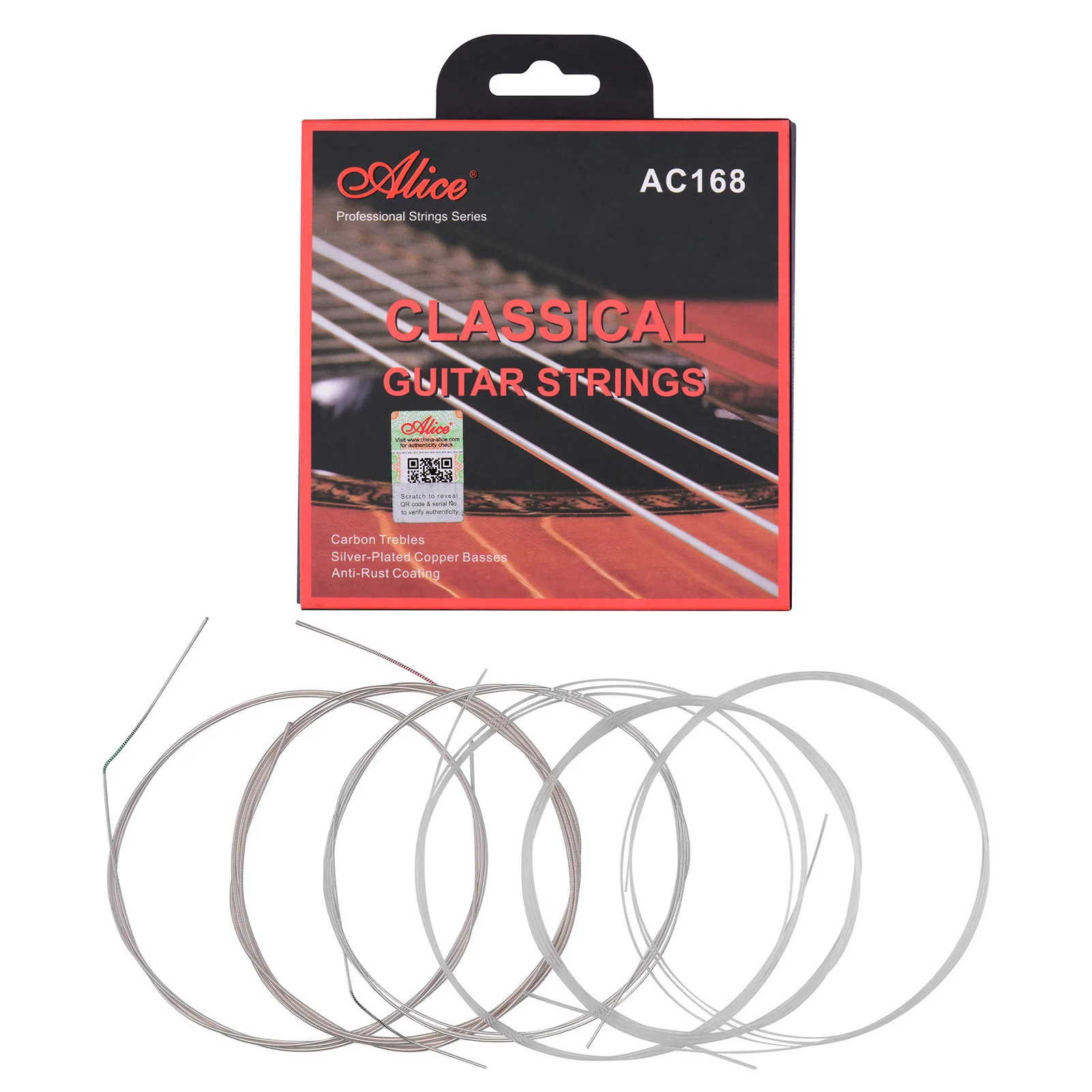 

Alice Classical Guitar Strings Crystal Nylon Core Carbon Strings Guitar String Set for Classical Guitars from for 34 to 39 Inch
