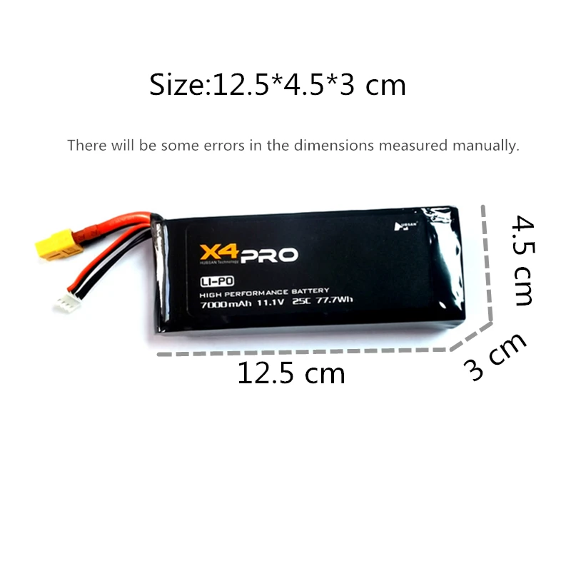 

RC Drone Hubsan X4 Pro H109S Lithium Battery 11.1V 7000mAh 25C Spare Parts Accessory
