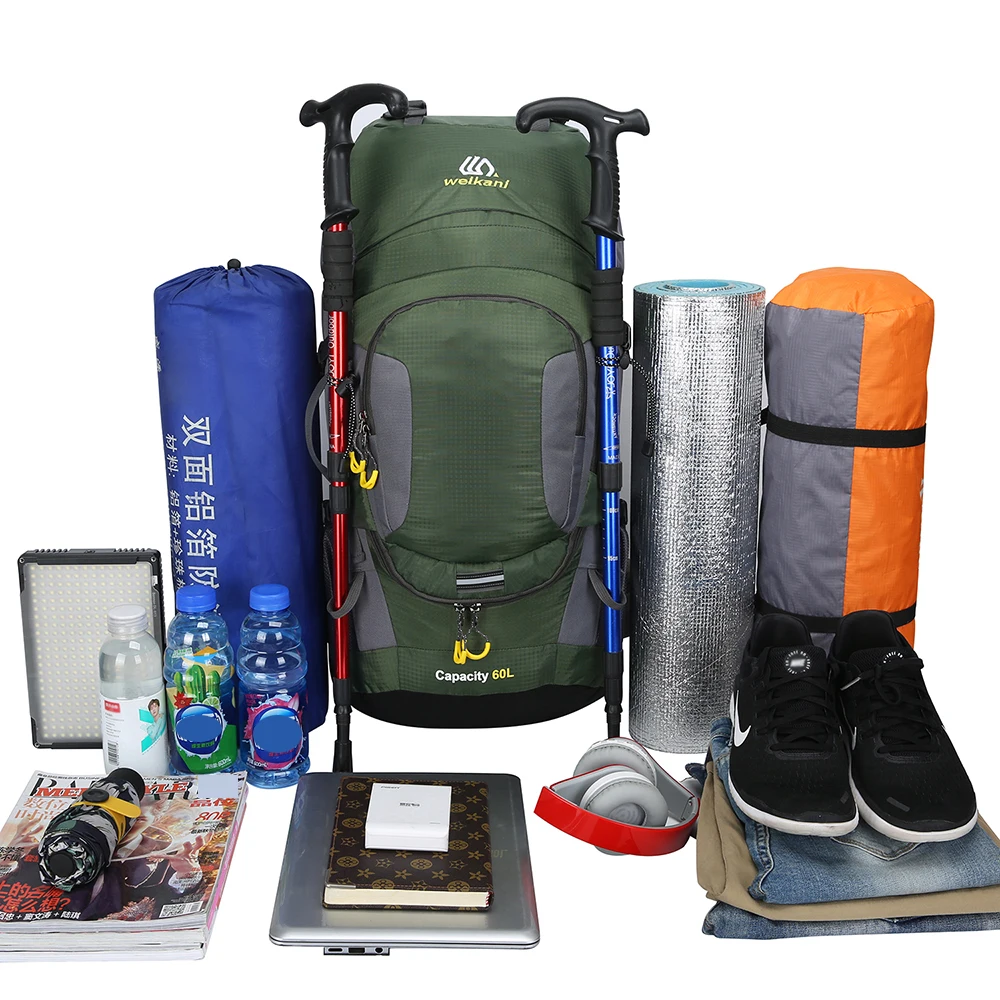 Походные рюкзаки 60 л сумки для альпинизма мужской спортивный дорожный рюкзак