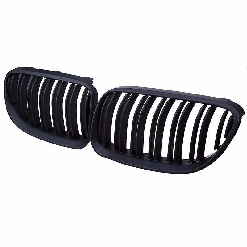 Matte Black Double Slat Kidney Sport Front Bumper Hood Grill Grille For BMW 3-Series E92 E93 Coupe 2010-2013 Facelift | Автомобили и