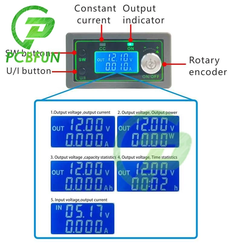 WZ5020L WZ5012L DC понижающий преобразователь CC CV Питание Регулируемый Модуль с