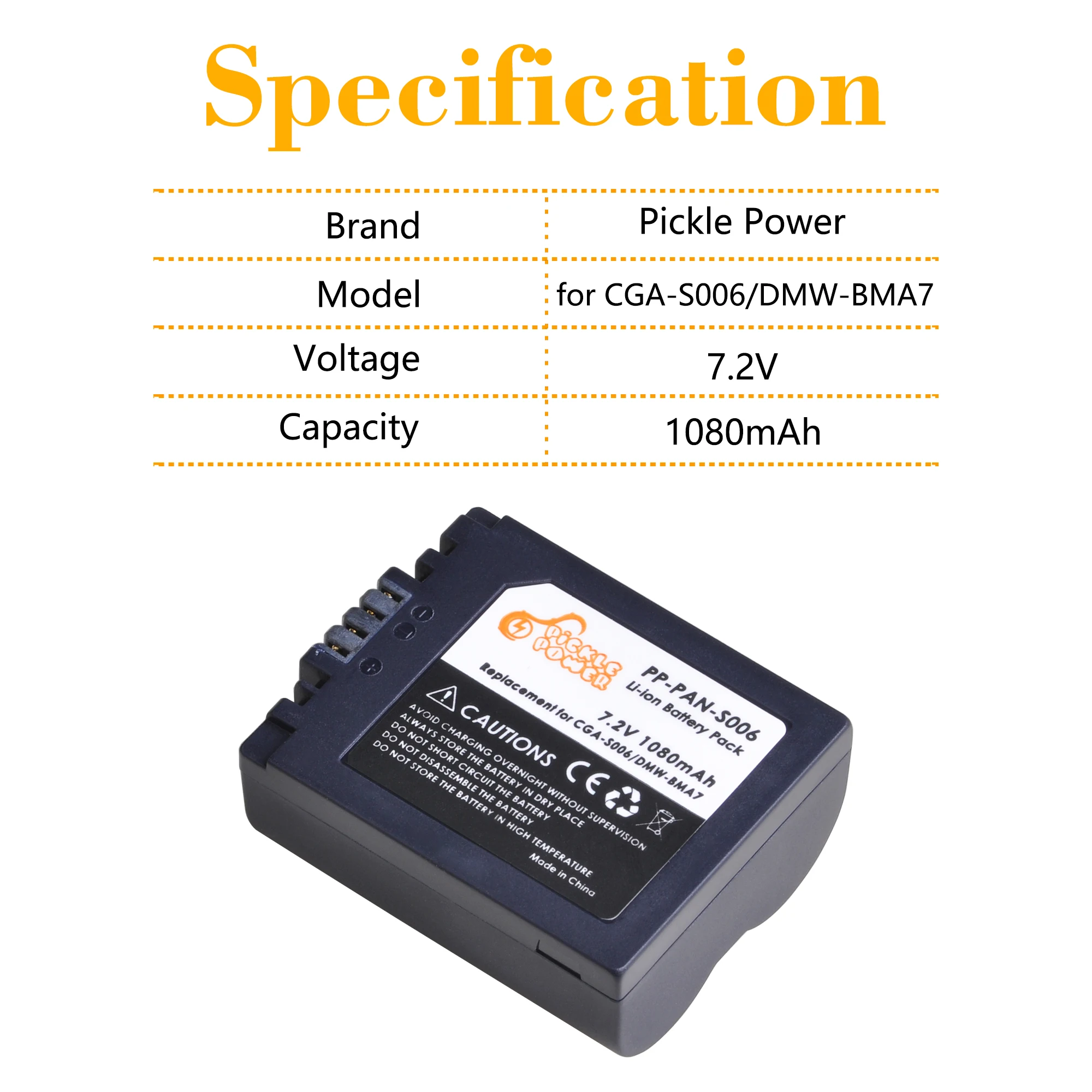 Комплект зарядного устройства USB с ЖК дисплеем и аккумулятором для Panasonic Lumix CGA S006E