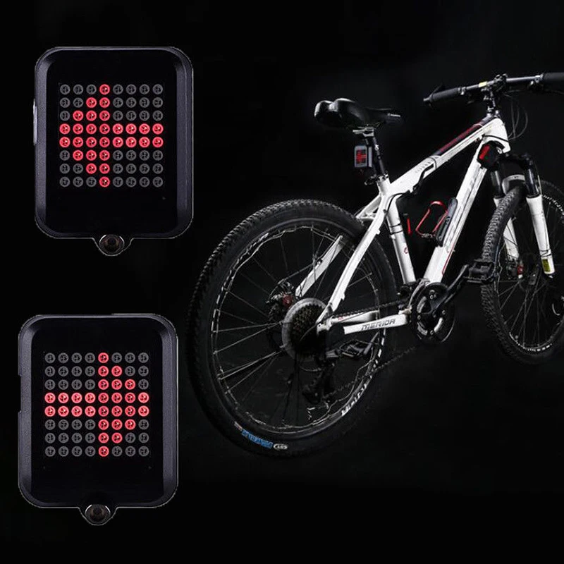Велосипедный беспроводной 64 светодиодный лазерный велосипедный светильник