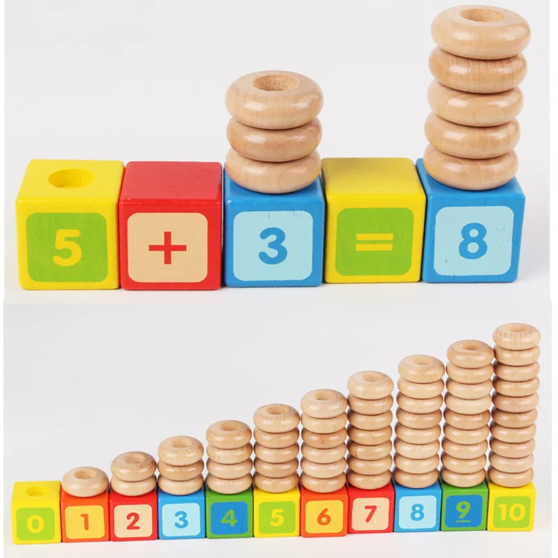 Дешевый деревянный радужный красочный абак Монтессори стеллаж математической игры инструмент образовательного дошкольного детского детского игрушечного набора Монтессори.